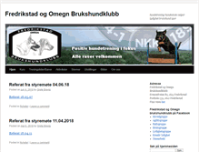 Tablet Screenshot of fredrikstadbrukshundklubb.net